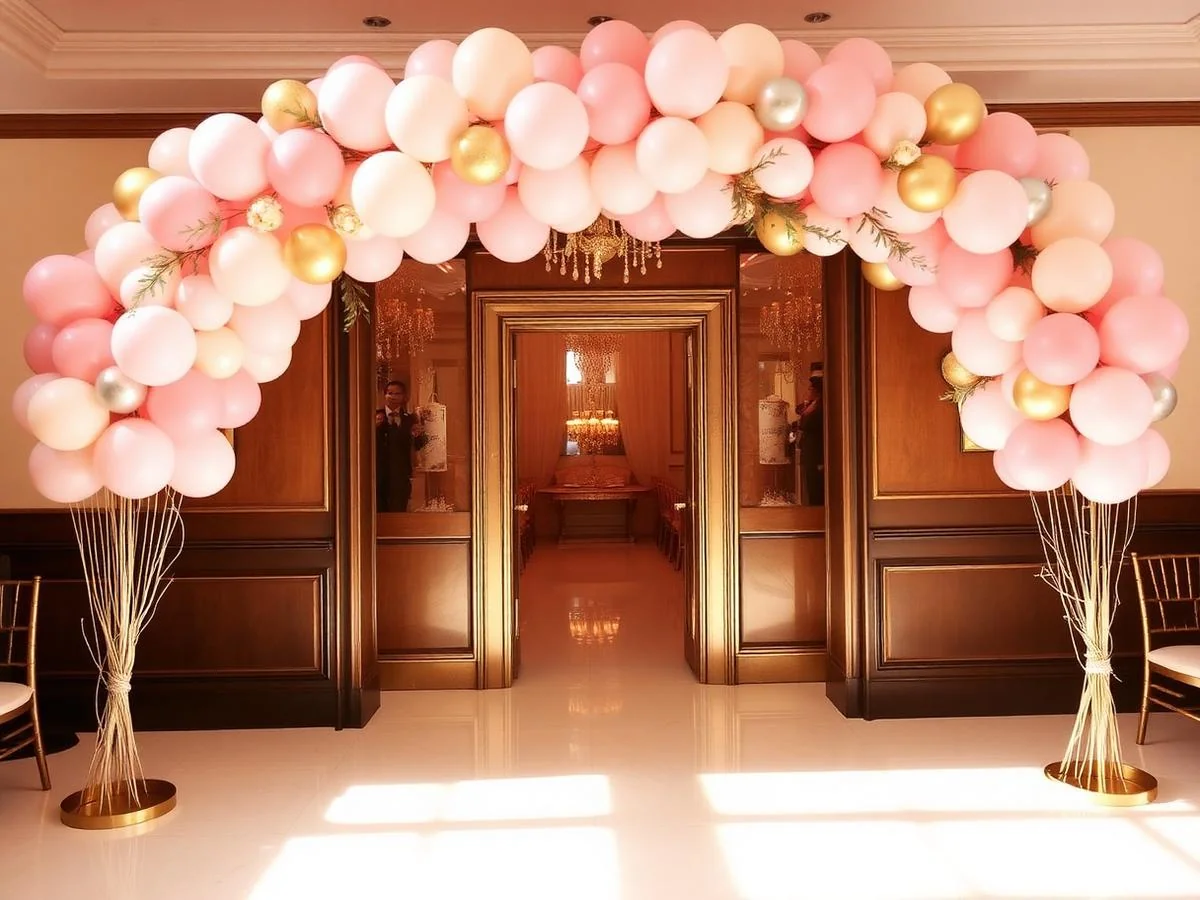 Balloon arch designed by Kellie Milton