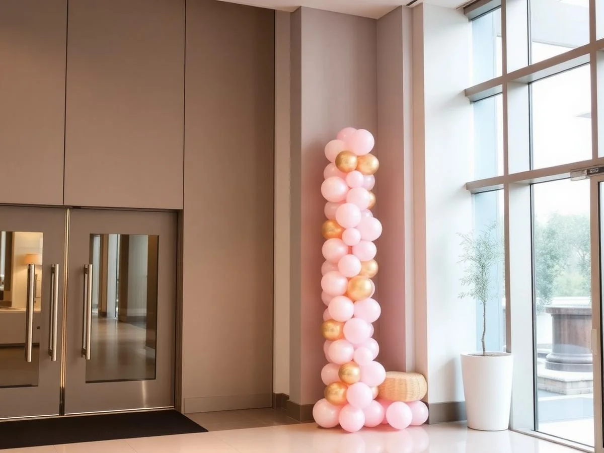 Balloon column styled by Kellie Milton